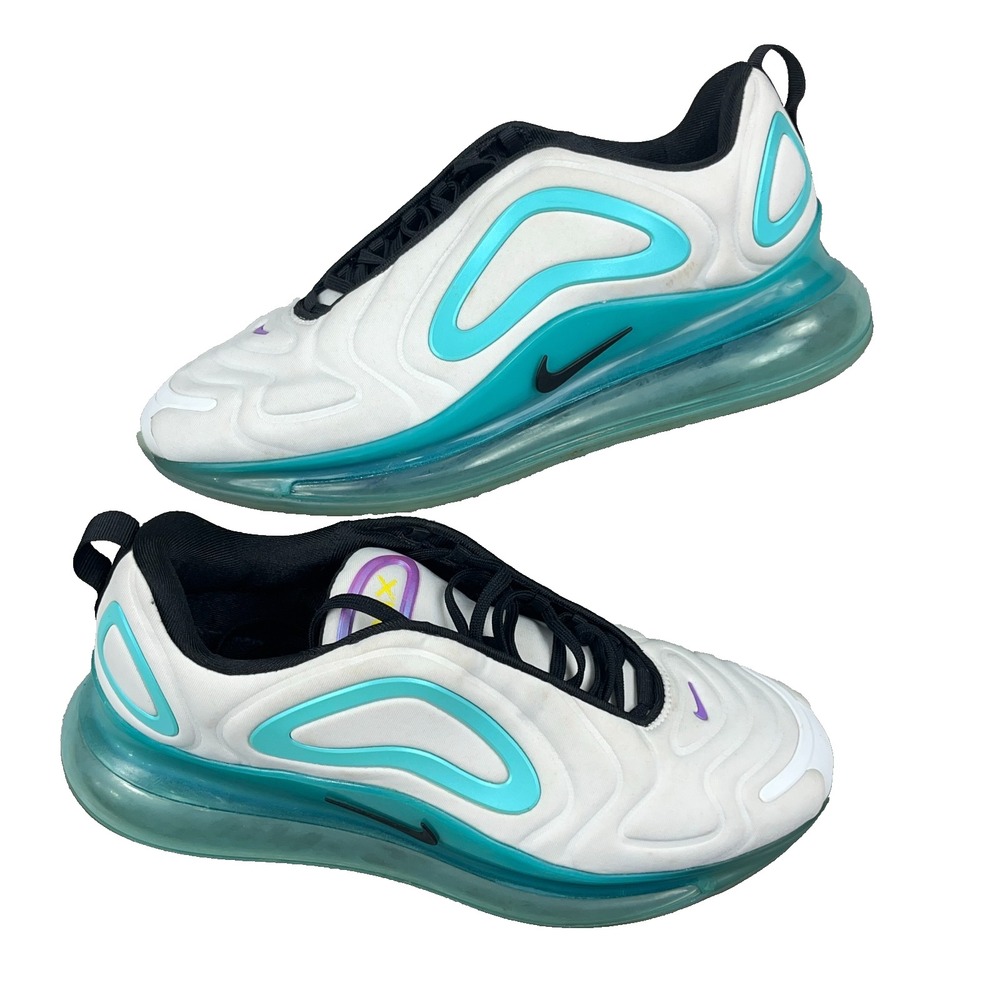 Nike Air Max 720 White Teal Purple Running Shoes AO2924-101 Mens Sz 10 Sneakers